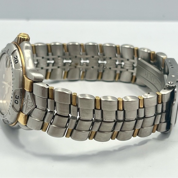 TAG Heuer 6000 SERIES midsize unisex WH1253 GOLD DIAL 2-TONE 35MM - Picture 3 of 7